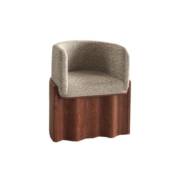 Contemporary Plisse Dining Chair by Alter Ego Studio For Sale - Image 3 of 3