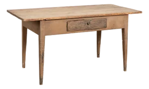 Early 19th Century Swedish Painted Pine Farm Table Console