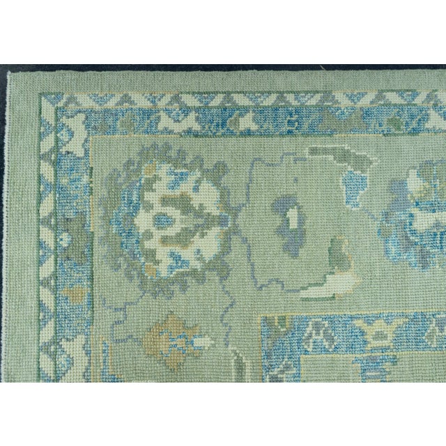 Turkish Oushak Rug 8'7" x 12'2" #19031 For Sale - Image 4 of 8