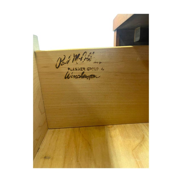 Brown Paul McCobb Planner Group 2-Drawer Nightstand for Winchendon Furniture – Mid-Century Modern Solid Maple End Table Side Chest For Sale - Image 8 of 9
