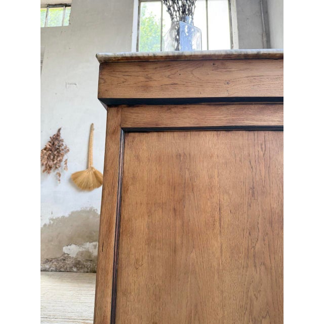Oak and Marble Counter, 1950 For Sale - Image 18 of 18