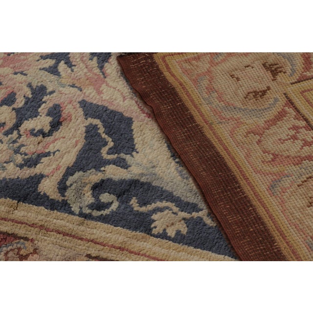 Antique Floral Savonnerie Wool Rug With Medallion by Rug & Kilim, 1920-1929 For Sale - Image 10 of 10