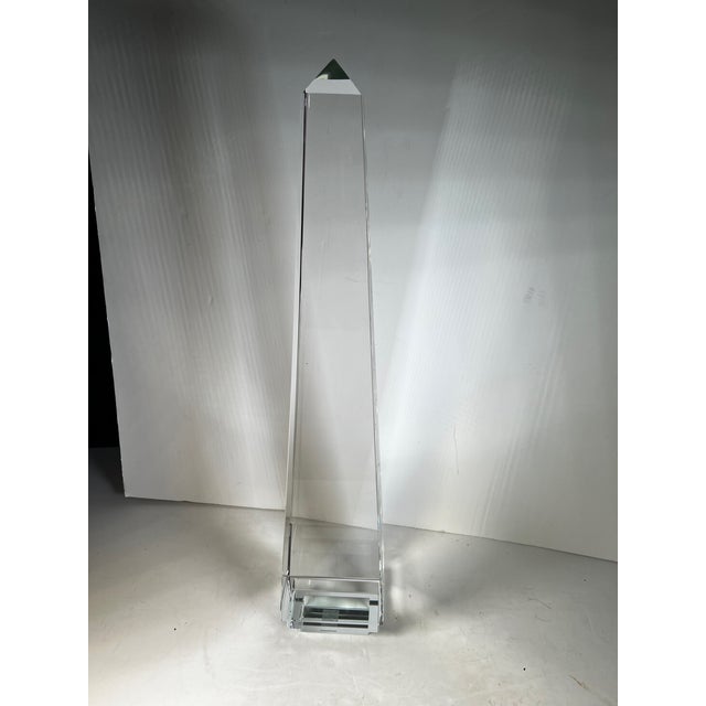 Large Crystal Obelisks - A Pair For Sale - Image 11 of 12
