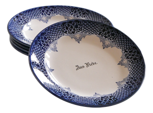 Antique Plates from Colditz, 1890s, Set of 5