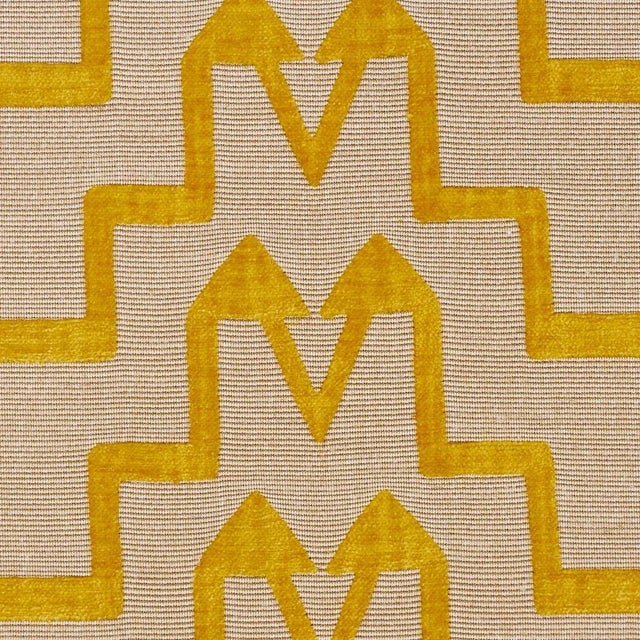 Contemporary SAMPLE - Schumacher x David Kaihoi Turkish Step Fabric In Mimosa Glow For Sale - Image 3 of 4