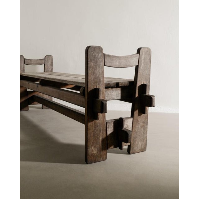 Wood Early Swedish Modern Wooden Skoga Bench by Axel Einar Hjorth, 1930s For Sale - Image 7 of 9