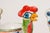 Pair of Hand Painted Vintage Italian Ceramic Rooster Compotes/Vases by De Simone For Sale - Image 12 of 18