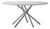 Hector Dining Table 140 with Light Concrete Top and Steel Legs by Eberhart Furniture For Sale