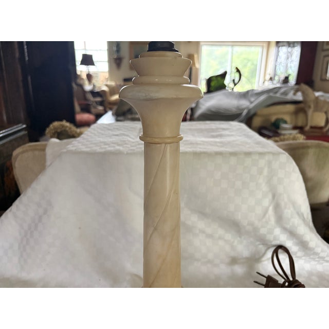 1940s Marble Column Lamp For Sale - Image 13 of 14