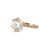 18k Yellow Gold 4.82ctw Round Brilliant Lab Grown Diamond Engagement Ring, Size 6 For Sale - Image 4 of 8