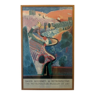 1988 Original David Hockney Museum Poster For Sale