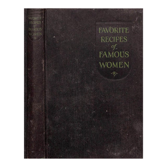 "Favorite Recipes of Famous Women" 1925 Stratton, Florence [Foreword By] For Sale
