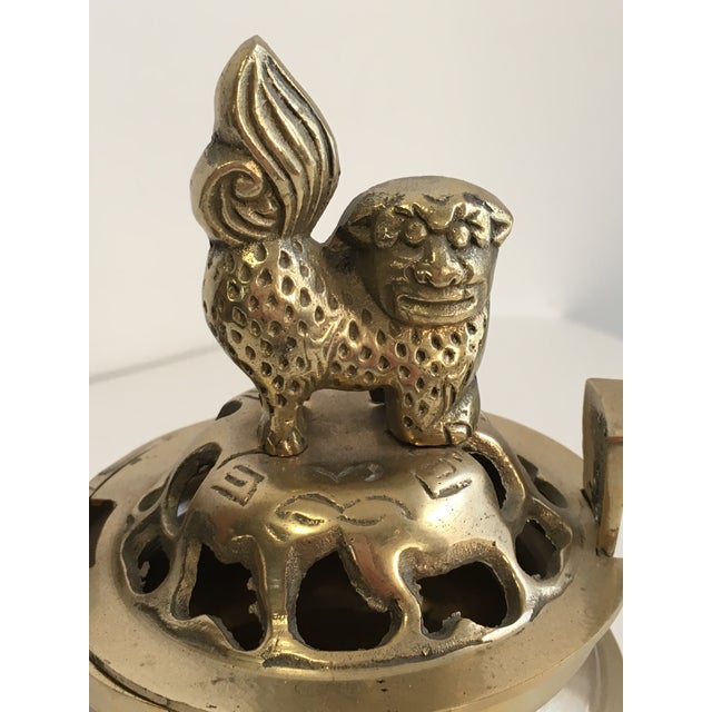 Vintage Brass Foo Dog Incense Burner Chairish