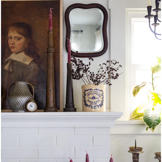 Set of Large Antique Brass Fireman Fire Hose Nozzle Candle Holders For Sale - Image 11 of 16