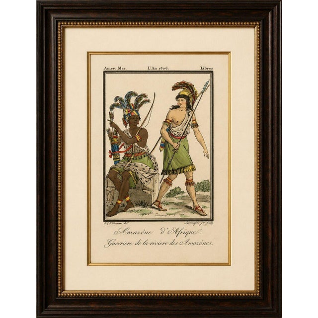 Copper Lachaussée, African Amazon and Amazon River Warrior, 1806, Engraving For Sale - Image 8 of 9