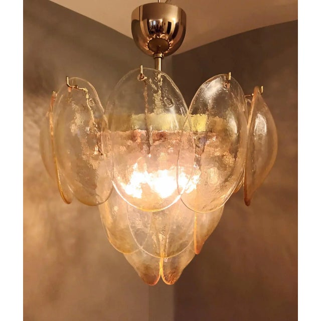 Metal Late 20th Century Amber Shells Chandelier by La Murrina For Sale - Image 7 of 11