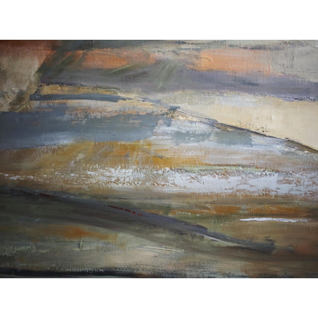 2020s What Lingers, Contemporary Abstract Landscape Oil Painting, Framed by Sophie Dumont For Sale - Image 5 of 8