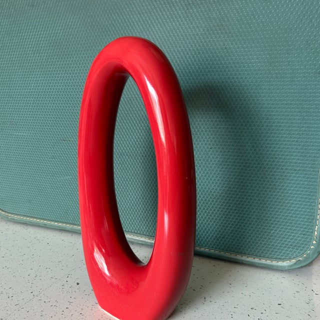 Lovely oval vase made by Jaliang. 12” Inches Tall X 3”Inches base x 6” Inches mid width Twice-fired stoneware - made from...