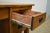 2020s Crafters and Weavers Mission Quarter Sawn Oak 5 Drawer Desk - Michael's Cherry For Sale - Image 5 of 9