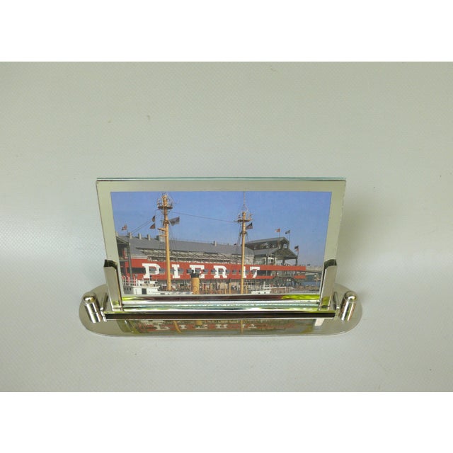 Art Deco French Picture Frame in Chrome-Plated Brass, 1920s For Sale - Image 4 of 18