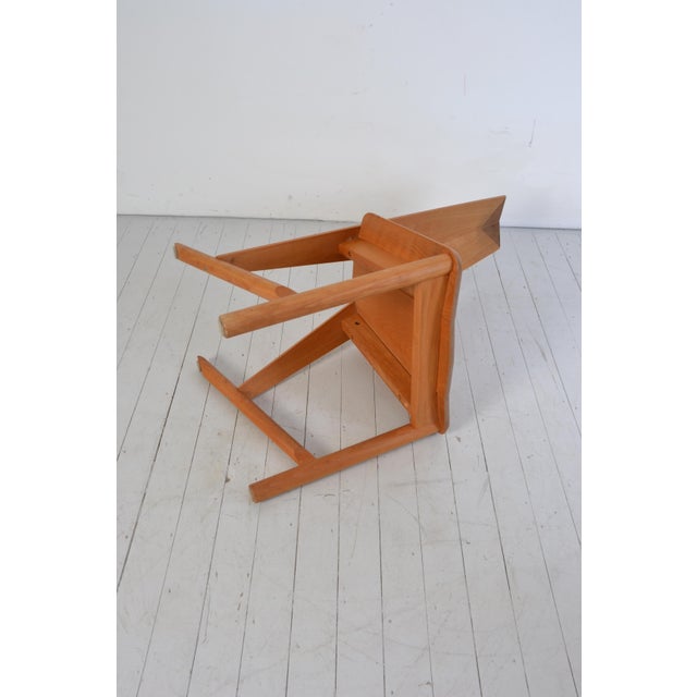1980s Dining Chairs in Beech by Søren Nissen & Ebbe Gehl for Seltz, France, 1980s, Set of 6 For Sale - Image 5 of 6