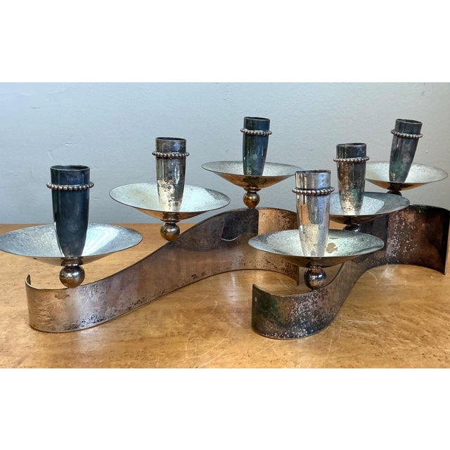 Vintage Carole Stupell for Royal Hickman Silverplate Candlesticks - A Pair For Sale - Image 12 of 18