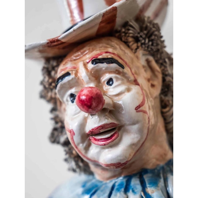 2000 - 2009 Mid-Century Italian Clown Statue For Sale - Image 5 of 10