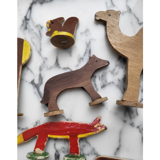 Wood Vintage Wooden Folk Art Animals, 1950s, Set of 20 For Sale - Image 7 of 16