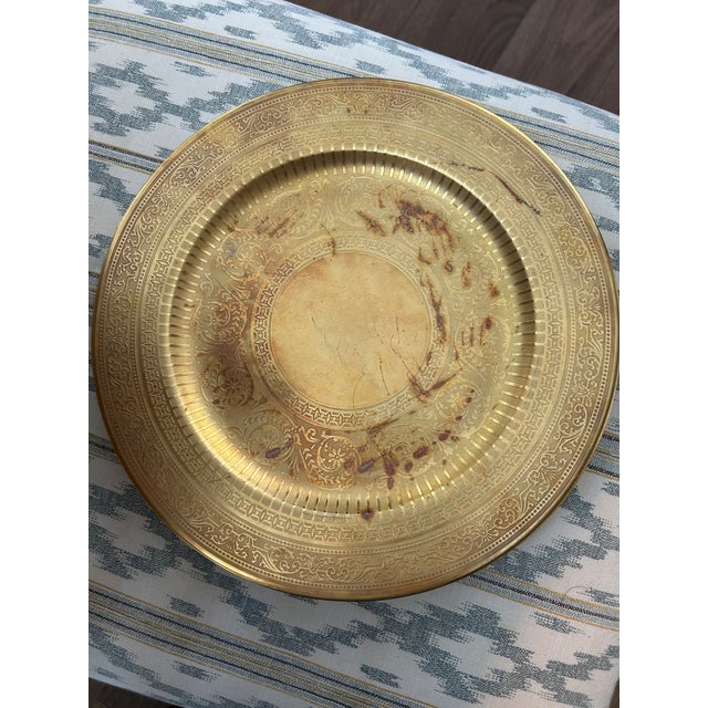 Late 20th Century Bernardaud Limoges Villiers Fine-Gold Encrusted Service Plates - Set of 18 For Sale - Image 6 of 8