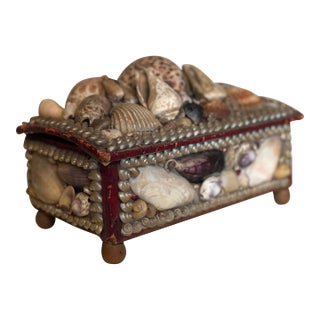 Antique Shell Box For Sale