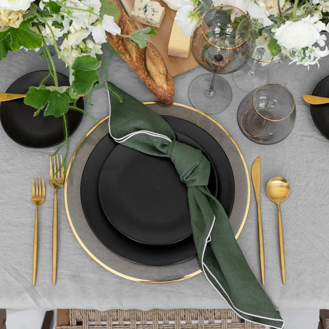 Elevate everyday and formal dining with our Stone Washed Linen Napkins. Made from 100% pure flax linen, each set of four...