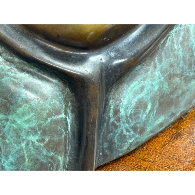Circa 1985 Sharon Spencer Bronze Sculpture of Intuit Woman, Signed + Numbered For Sale - Image 10 of 13