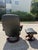 Black Black Leather Ekornes Stressless Chair & Ottoman For Sale - Image 8 of 12