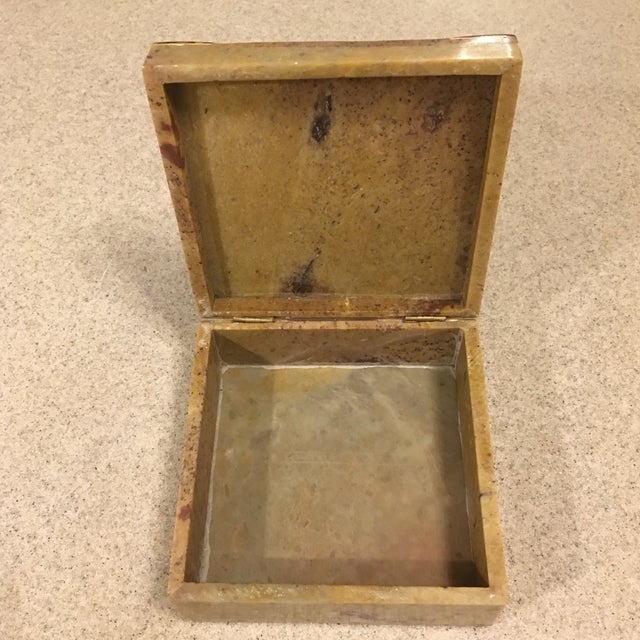 Soapstone Trinket Box With Inlay Chairish