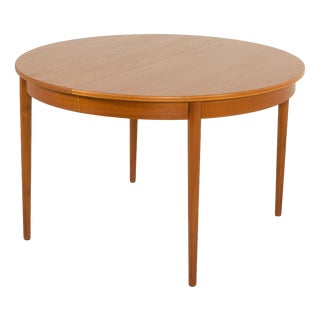 Danish Teak Extendable Table with Leaves, 1960s For Sale
