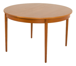 Danish Teak Extendable Table with Leaves, 1960s