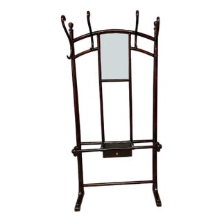 Antique Wardrobe with Mirror from Thonet, 1890s For Sale