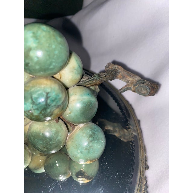 Green Stone Alabaster Grape Cluster For Sale - Image 8 of 12
