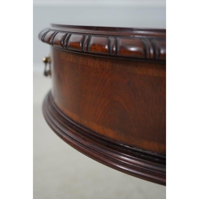 Henkel Harris Mahogany Clover Top Table W. Drawer For Sale - Image 14 of 18