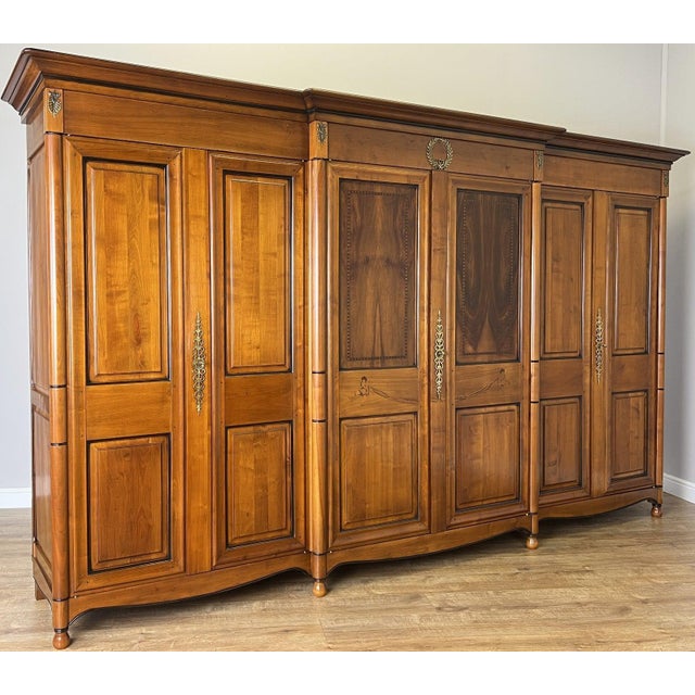 Vintage French Carved 6-Door Armoire For Sale - Image 17 of 17