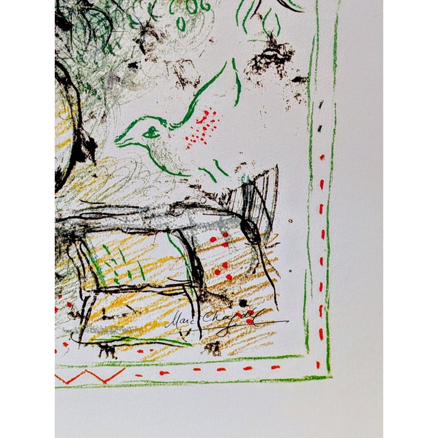 Large Lithograph Poster from Marc Chagall, 1974 For Sale - Image 3 of 10