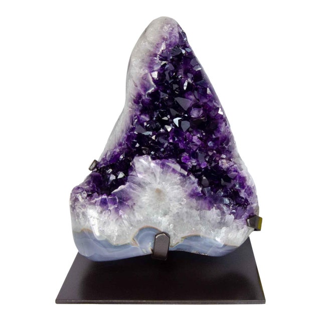 Amethyst Cluster on Stand, 13 Inches, 20 Pounds, Fine Quality (Uruguay #H0140) For Sale