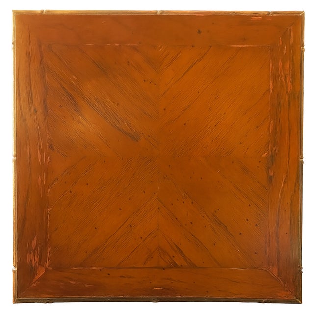 Altavista Lane 1950s Lane Hollywood Regency / Chinoiserie Faux Bamboo Table For Sale - Image 4 of 4