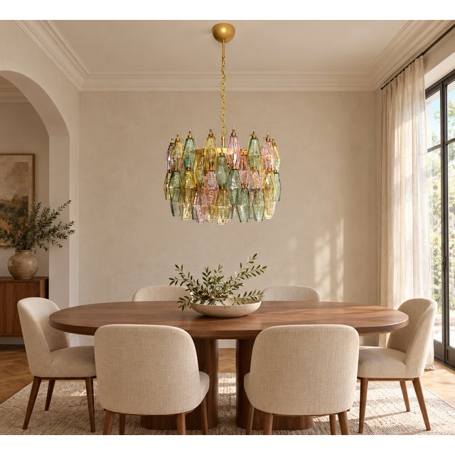 Metal Murano Glass Pendant Light with Polyhedrons from Justfurnituress SRL For Sale - Image 7 of 10
