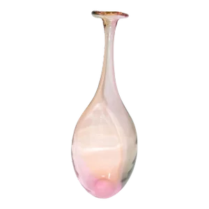 Kjell Engman Kosta Boda Fidji Collection Colorful Crystal Bud Vase Scandinavian