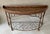 Bernhardt Late 20th Century Mango Wood & Iron Faux Bois Regency-Style Demilune Console Table For Sale In Austin - Image 6 of 12