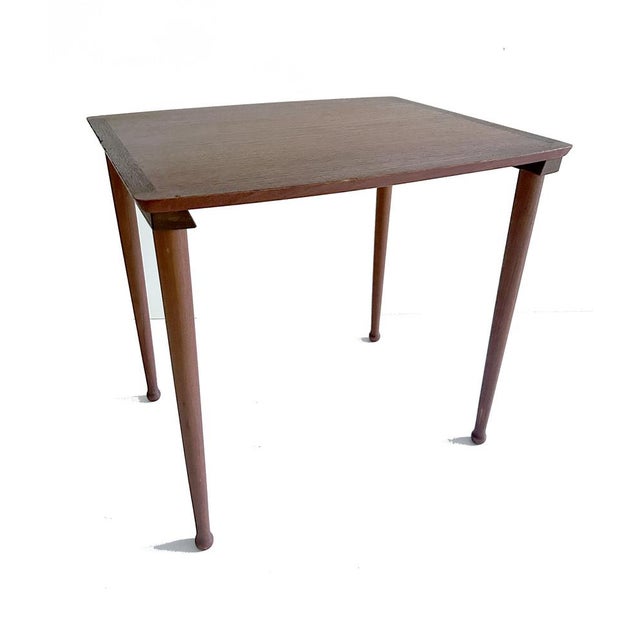 Mid-Century Modern Vintage Danish Nesting Tables from Moebel Intarsia, Set of 2 For Sale - Image 3 of 12