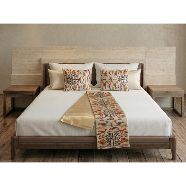 Japanese Ceremonial Silk Bed Runner Set by Renaras, Set of 5 For Sale - Image 4 of 6