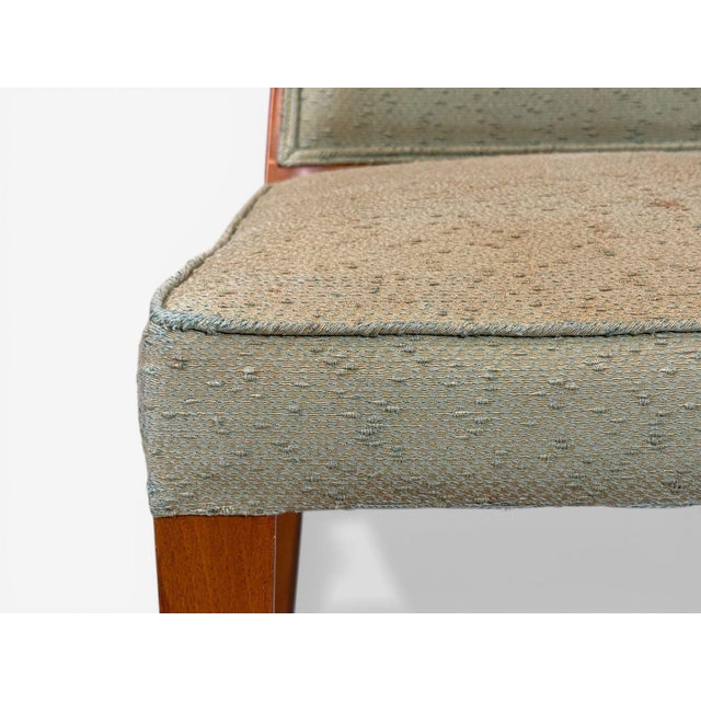 Grosfeld House, Six Dining Chairs, Walnut, Fabric, Usa, 1970s For Sale - Image 14 of 15