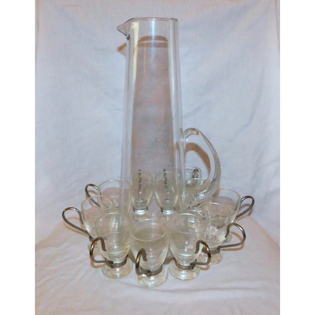 Metal Mid-Century Modern Cocktail Set- 12 Pieces For Sale - Image 7 of 7